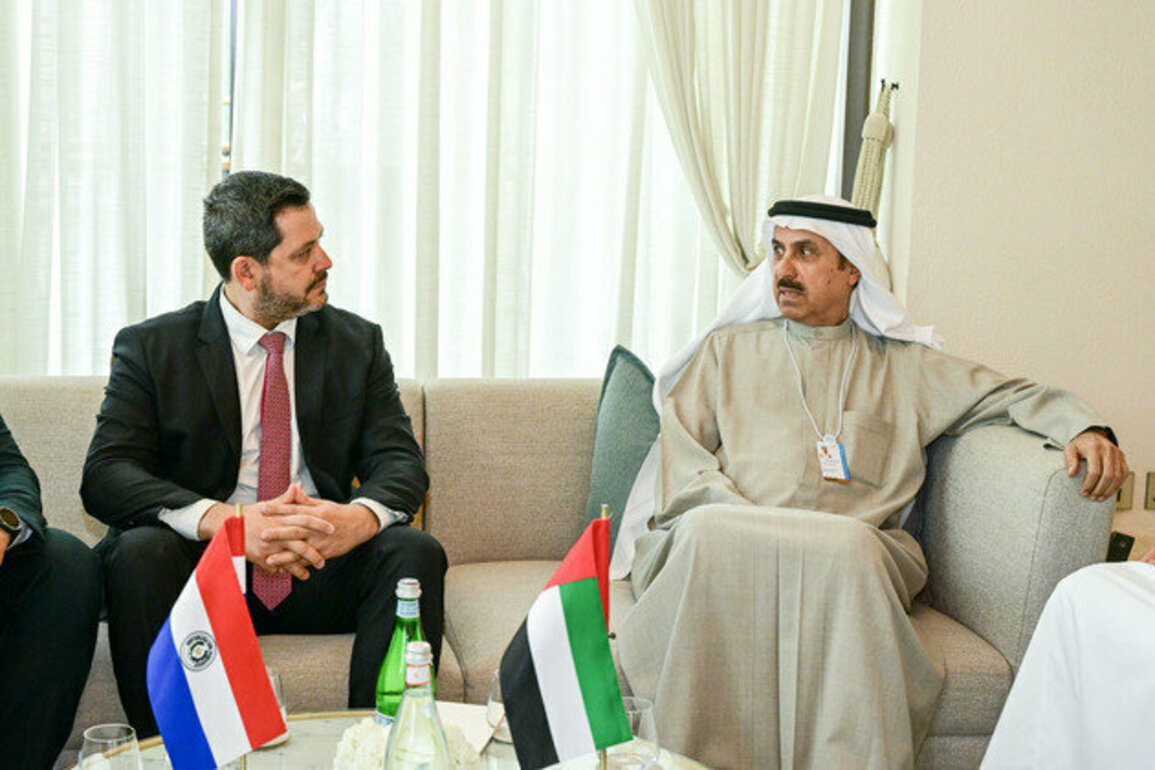 Saqr Ghobash, President of Paraguay's Chamber of Deputies discuss strengthening parliamentary cooperation