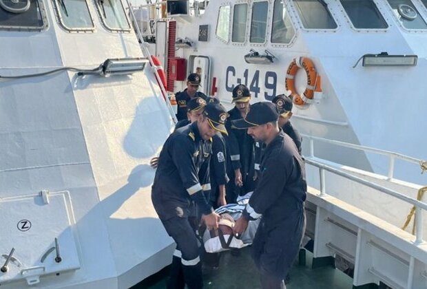 Indian Coast Guard carries out mid-sea evacuation off Diu coast