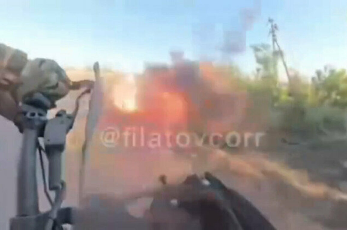 Russian war correspondent dodge Ukrainian suicide drone