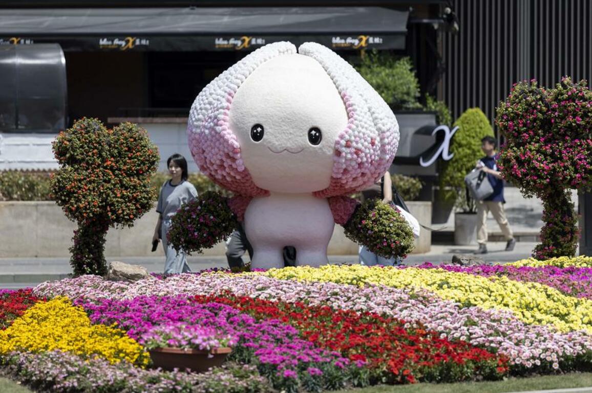 InPics: International Flower Show opens in Shanghai