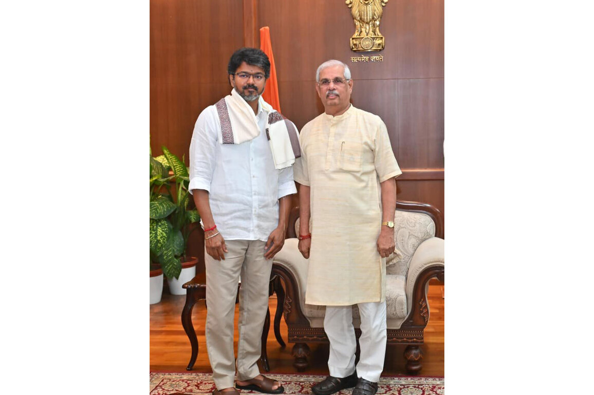 TVK Chief Vijay meets Tamil Nadu Governor ahead of govt formation