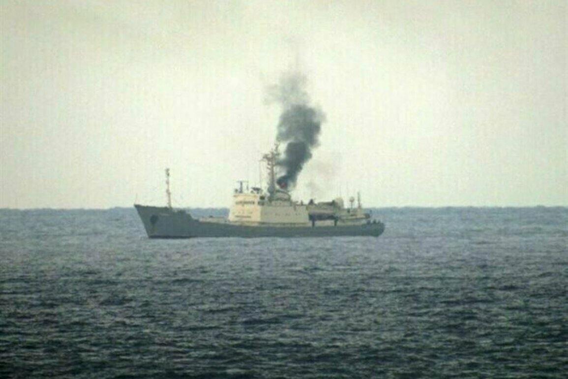 Russian Spy Ship Caught Fire off Syrias Coast
