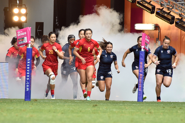 (SP)CHINA-HONG KONG-RUGBY-WORLD SEVENS SERIES 2025-WOMEN-CHN V USA(CN)
