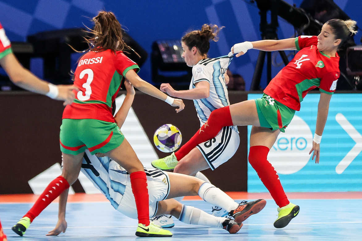 (SP)PHILIPPINES-PASIG CITY-FUTSAL-WOMEN'S WORLD CUP 2025-ARGENTINA VS MOROCCO