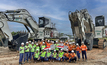  Liebherr Indonesia’s product support representative, Jaka Subali, was on-hand to assemble the two excavators. Photo: Liebherr