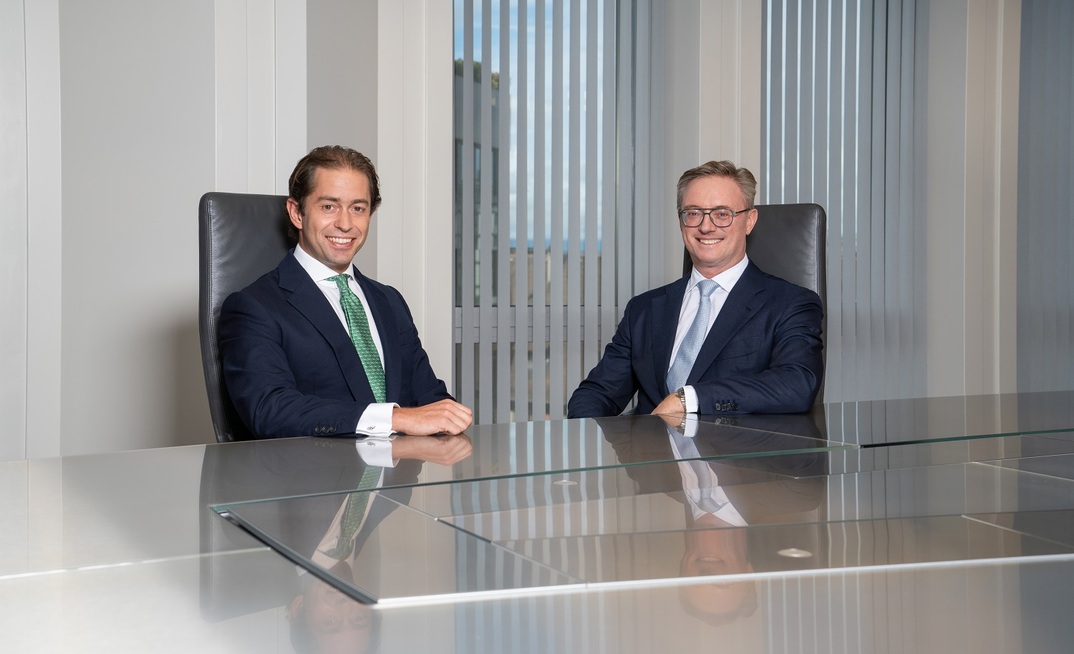 Pictured from left to right, Trafigura's chief executive Richard Holtum and chairman Jeremy Weir