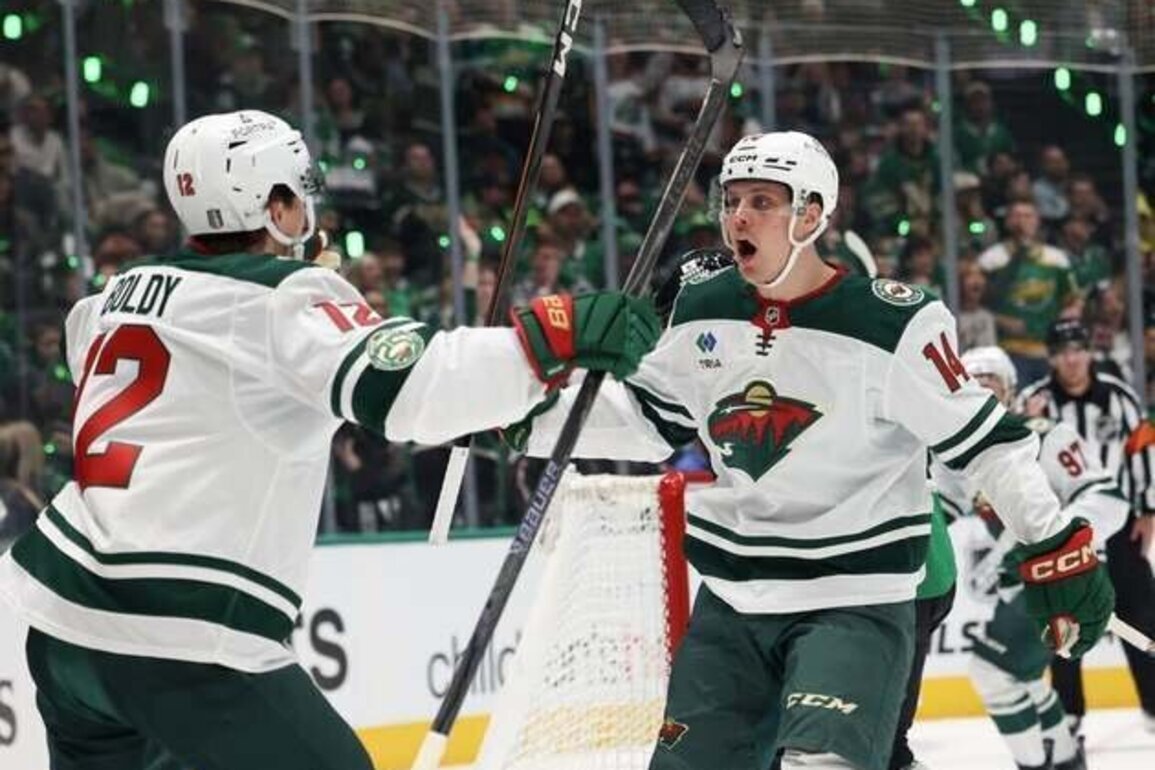 Matt Boldy, Wild make big statement, rout Stars in series opener
