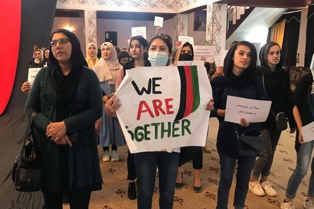 Afghan Women Residing In Tajikistan Protest Against Taliban, Pakistan