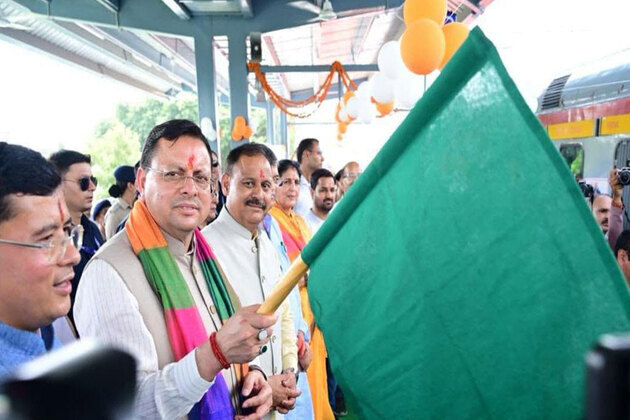 Uttarakhand CM Pushkar Singh Dhami flags off special train to Veraval on 'Somnath Swabhiman Parv'