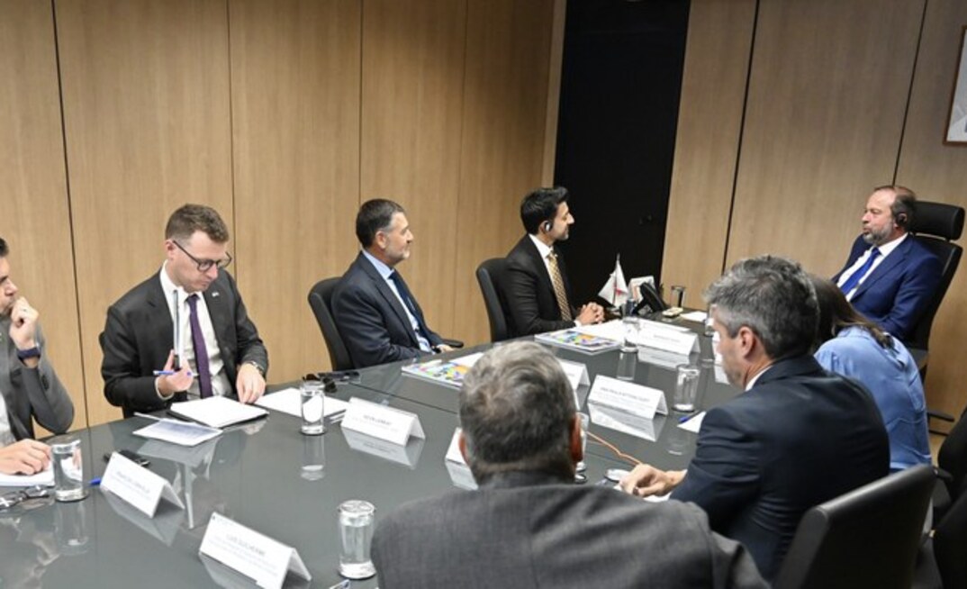 Ministro do Comércio do Canadá, Maninder Sidhu, e cominitiva são recebidos por ministro Alexandre Silveira, na sede do MME
