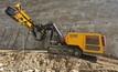  A Klemm KR 801-3GK being used for soil nailing on a retaining wall on the Brixen-Vahrn bypass in Italy