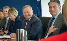 Anthony Albanese (fourth from left) is a big believer in coal. Metallurgical coal that is.