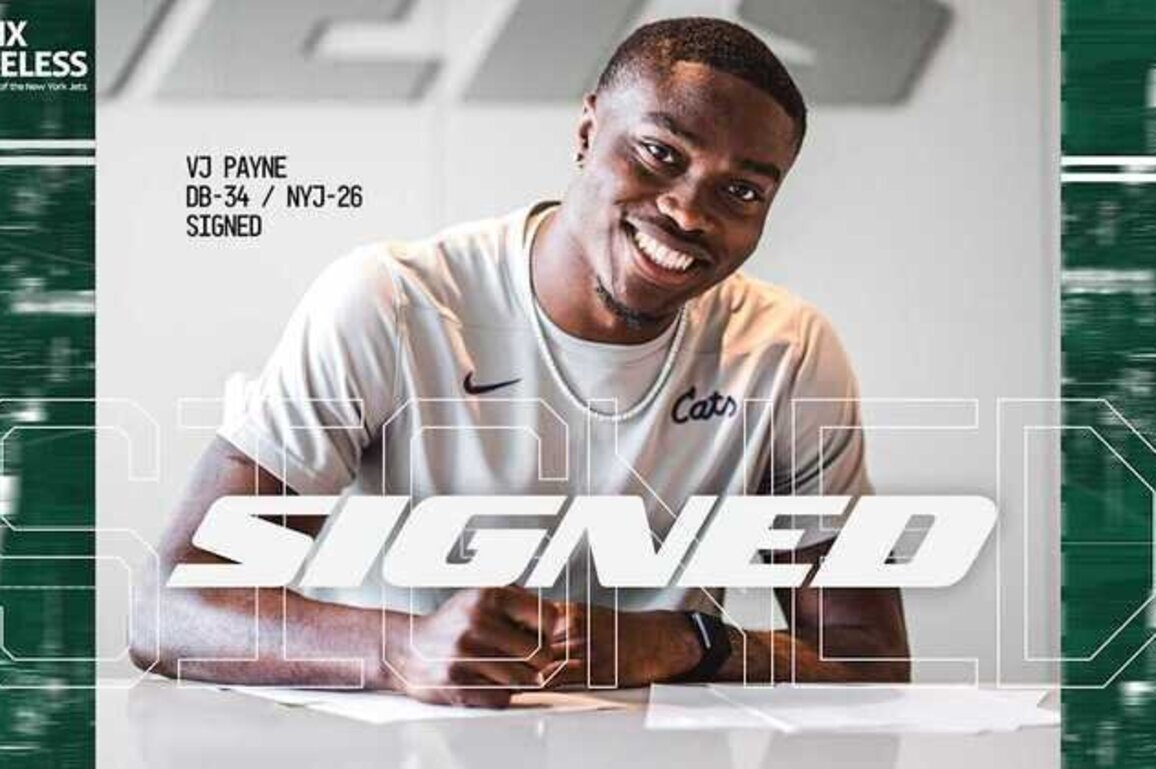 Jets Sign DB VJ Payne to Rookie Contract