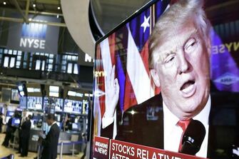 Dow jones jumps 254 points as Trump unveils UK trade deal