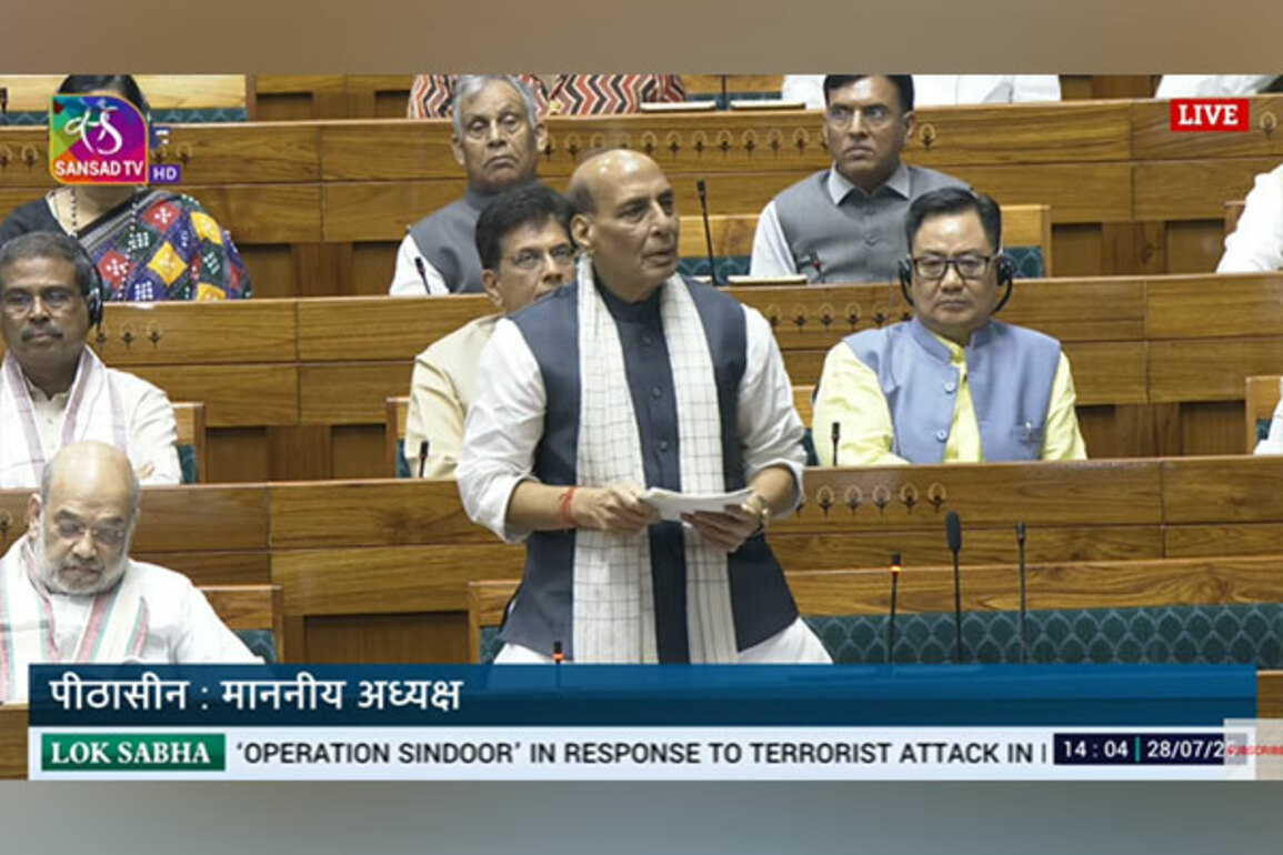 Rajnath Singh initiates discussion on Operation Sindoor in Lok Sabha