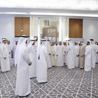 Hamdan bin Mohammed meets with more than 200 local dignitaries and families from Deira