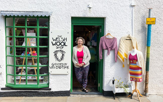 Farmer champions 100% Welsh wool in local shop