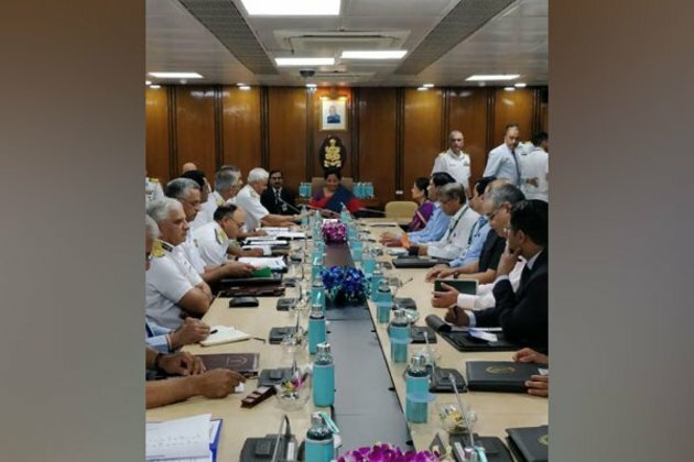 Nirmala Sitharaman addresses top Navy officials