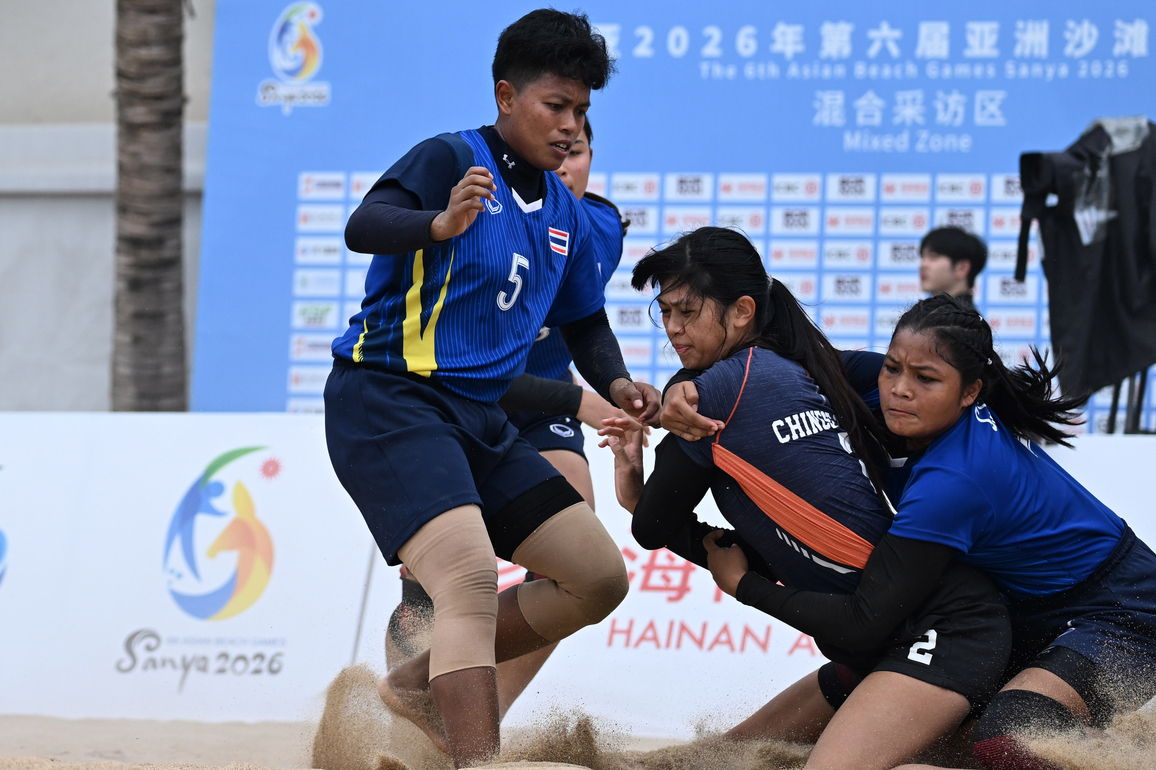(SP)CHINA-HAINAN-SANYA-ASIAN BEACH GAMES-BEACH KABADDI-WOMEN'S-GROUP B(CN)