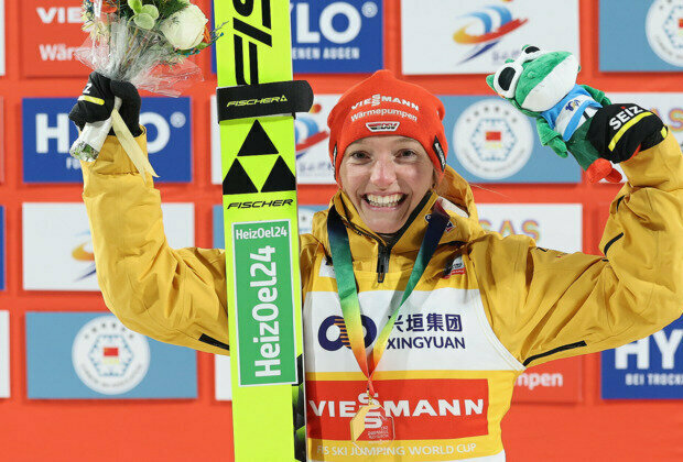 Germany's Schmid wins women's normal hill at Ski Jumping World Cup