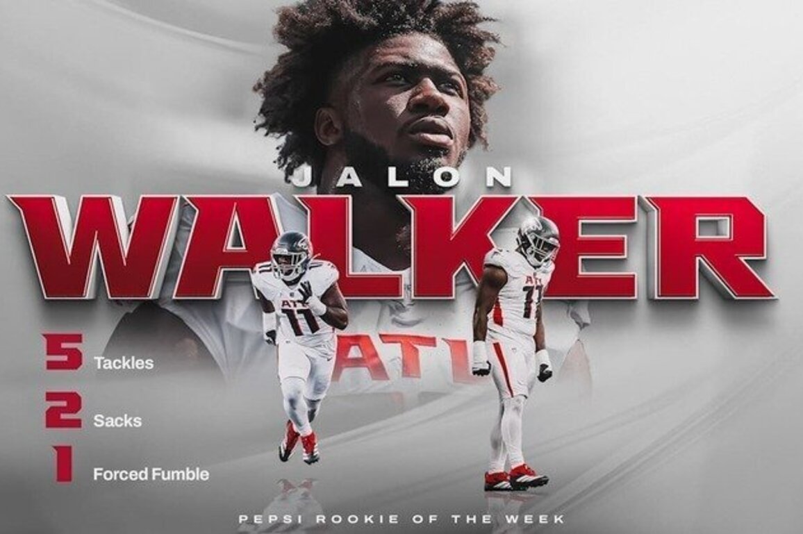 Jalon Walker named NFL Rookie of the Week