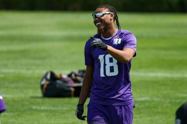 Vikings WR Justin Jefferson (hamstring) back at practice