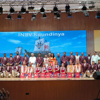 Indian diaspora in Oman hosts grand welcome for INSV KAUNDINYA crew