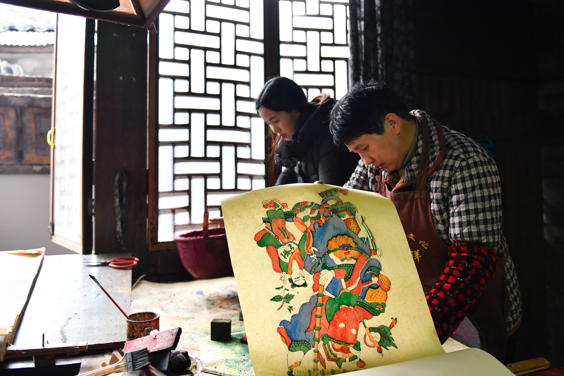 CHINA-HUNAN-TANTOU-NEW YEAR PICTURES (CN)