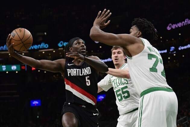 Celtics never trail in triumph over Trail Blazers