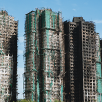 Bamboo scaffolding caused fire to spread fast in Hong Kong buildings