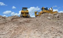 Earthworks at the crusher area of the Amulsar site