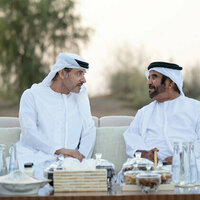 Hazza bin Zayed visits Saif bin Mohammed on occasion of Ramadan