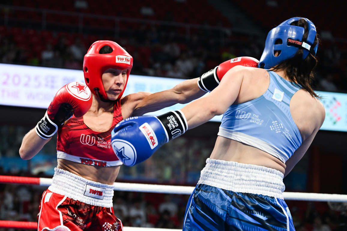 (SP)CHINA-CHENGDU-THE WORLD GAMES 2025-KICKBOXING-WOMEN'S K1-52KG-BRONZE MEDAL BOUT (CN)