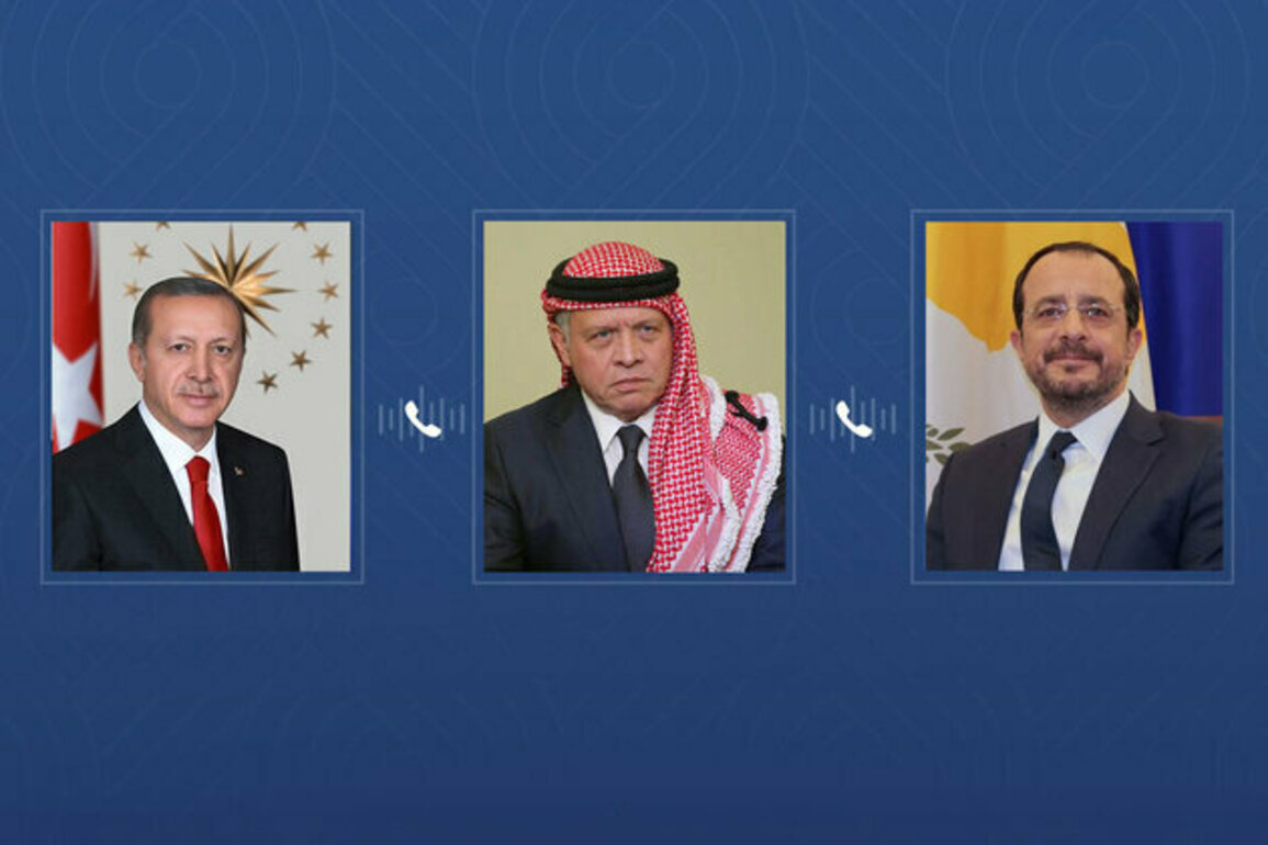 Jordan's King, Turkish, Cypriot Presidents discuss regional de-escalation