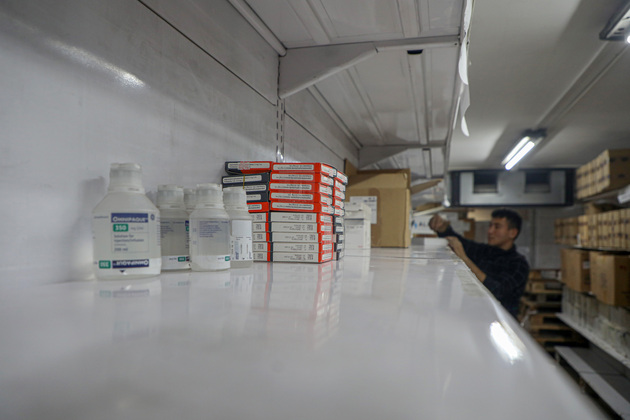 MIDEAST-GAZA CITY-HEALTH AUTHORITIES-WAREHOUSE