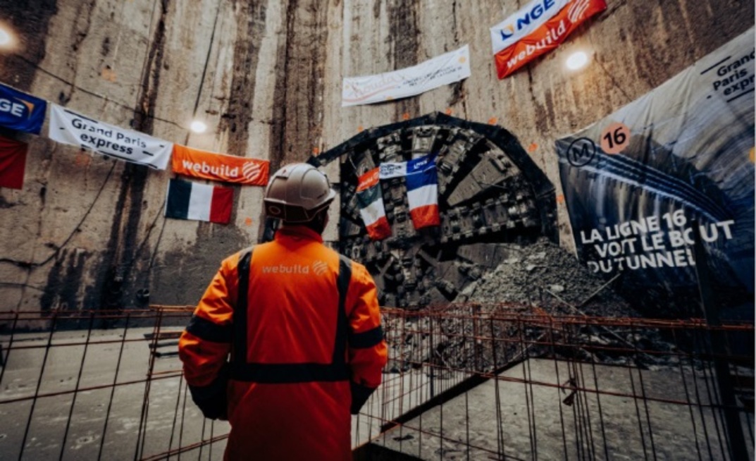  The breakthrough of TBM “Houda” having completed the bore for the tunnels of Lot 2 of the Line 16 of the new metro line of the Île-de-France