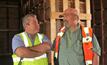  Sandfire managing director Karl Simich (left) at Black Butte