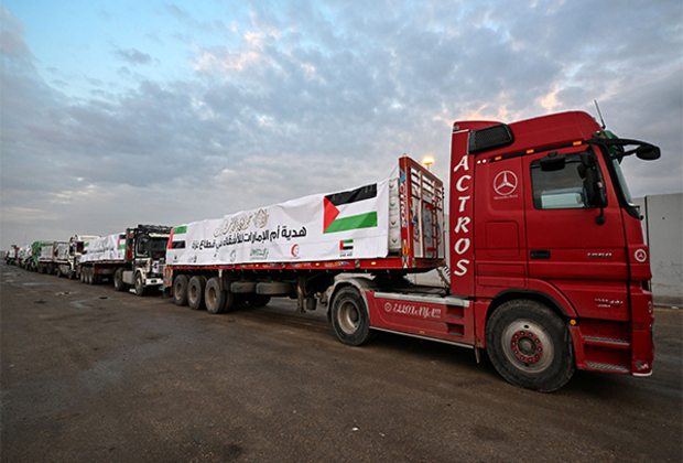 UAE delivers 10 aid convoys to Gaza