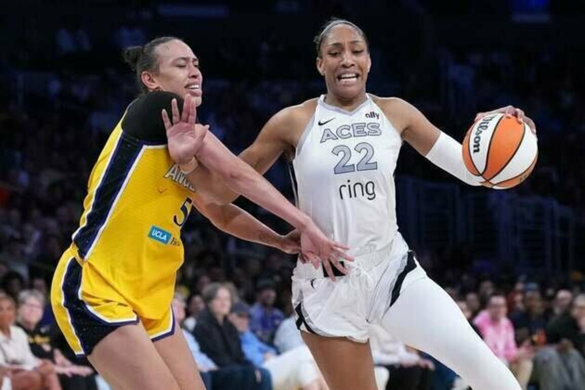Aces visit Sparks aiming for 16th win in a row, No. 2 seed