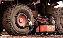 Kal Tire’s Gravity Assist Tooling Rig in operation.