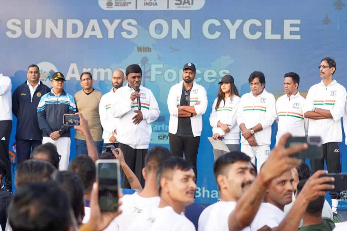 53rd edition of Fit India Sundays on Cycle, rolls into Goa; Armed forces, actors, athletes and citizens join in large numbers