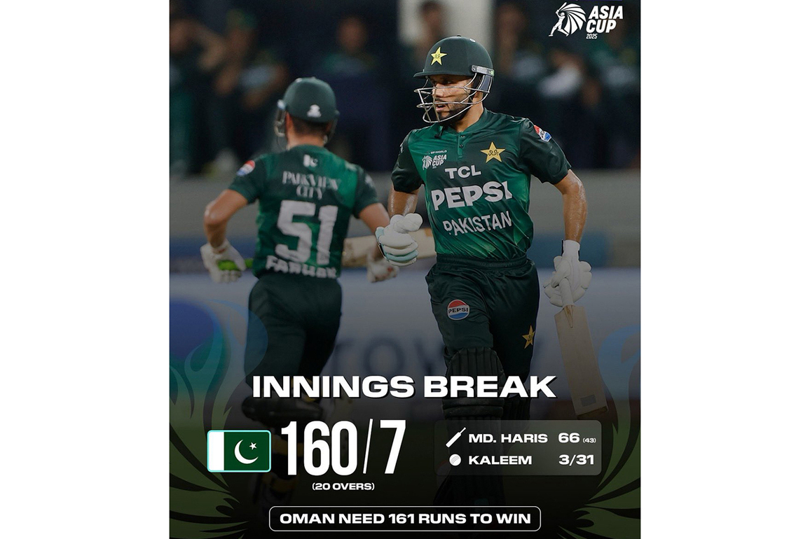 Asia Cup 2025: Brilliance from Shah Faisal and Aamir Kaleem restricts Pakistan to 160/7 in 20 overs