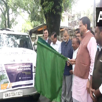 Uttarakhand CM Dhami flags off vehicles carrying rehabilitation, relief material for Uttarkashi