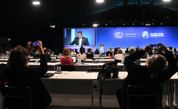 COP26 President Alok Sharma addresses delegates on 9 November | Credit: COP26
