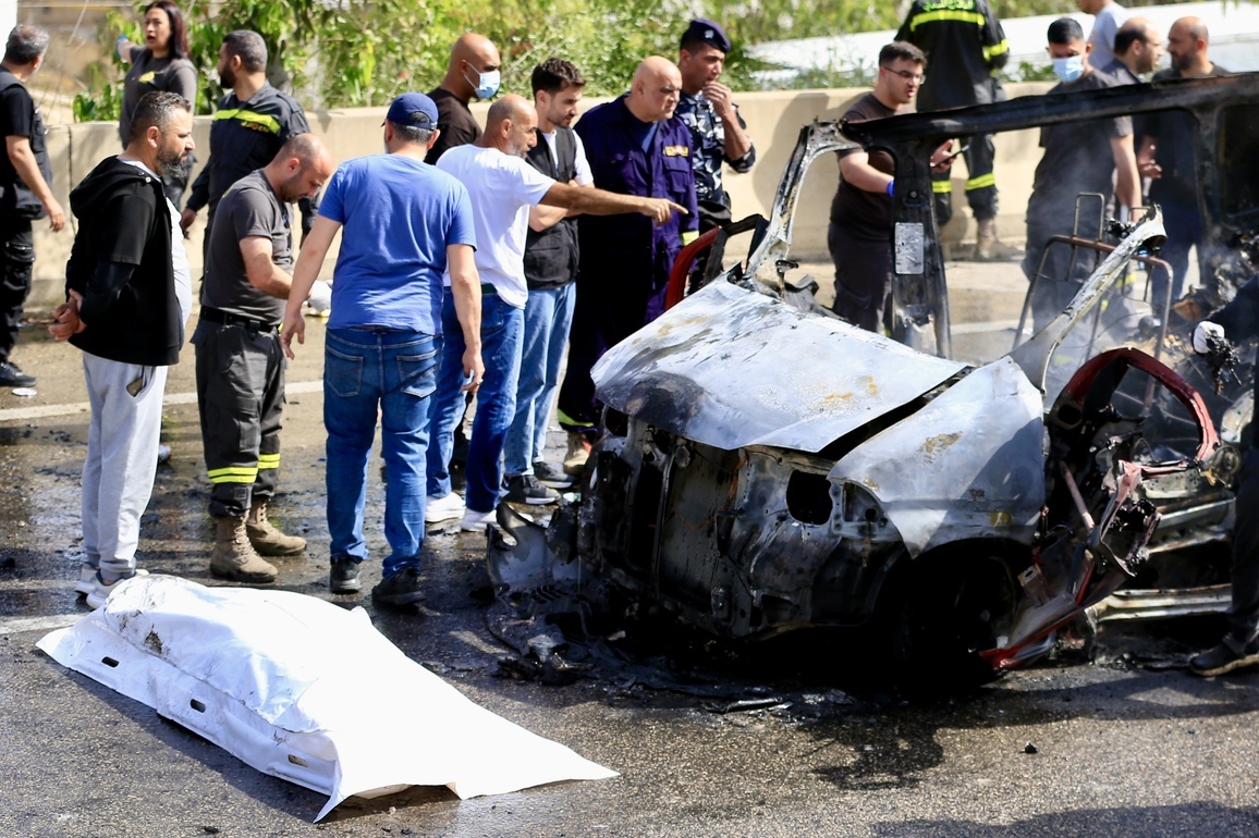 LEBANON-JIYEH-ISRAELI AIRSTRIKES-AFTERMATH