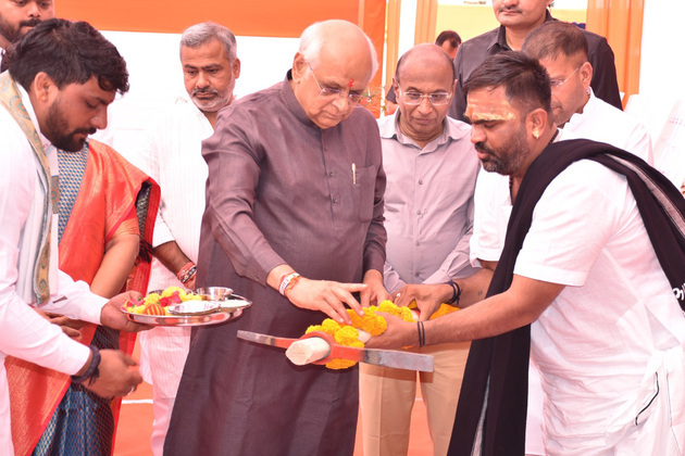 Gujarat CM Bhupendra Patel lays foundation stone for govt offices in Ahmedabad's Ghatlodia
