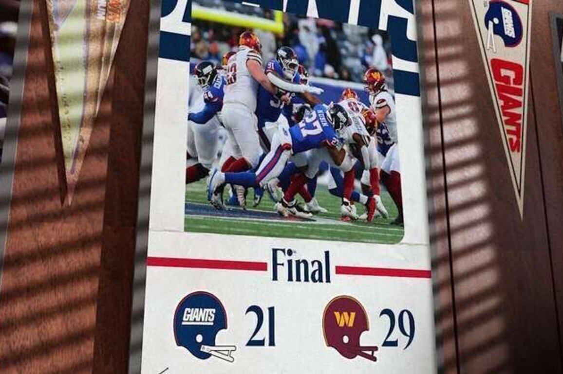 Instant Analysis: Giants fall to Commanders, 29-21