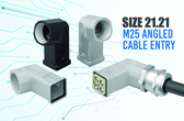 Mencom introduces new ILME "21.21" Metal Hoods with M25 Angled Cable Entry 