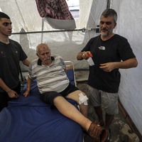 MIDEAST-GAZA CITY-ISRAEL-CHURCH-STRIKE-CASUALTIES