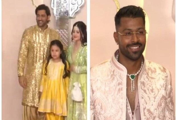 In photos: MS Dhoni, Pandya, other cricketers grace Anant Ambani-Radhika Merchant's 'Lagna Vidhi' ceremony